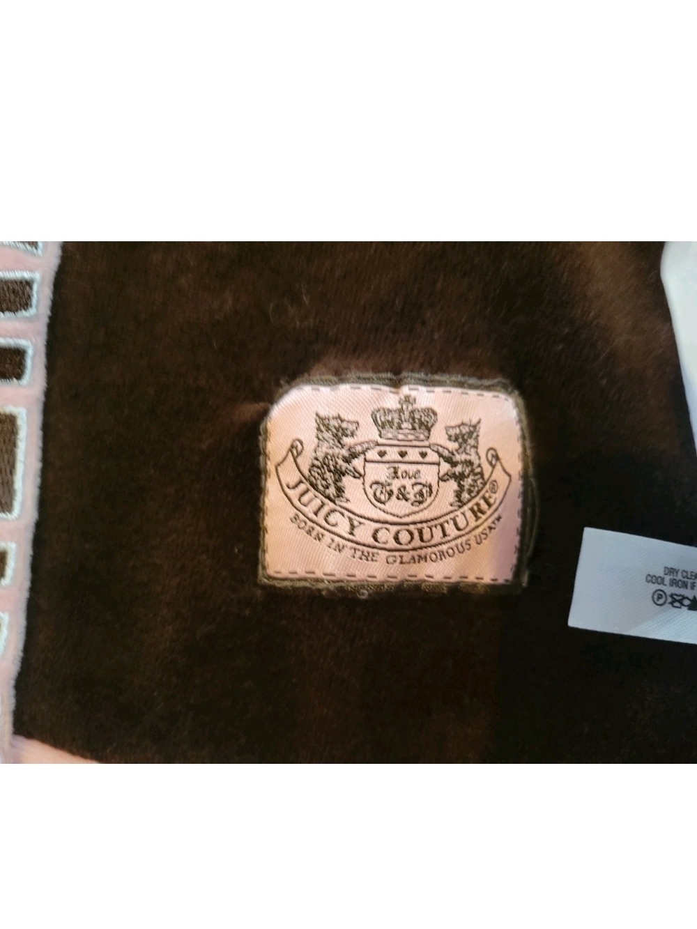 VTG Y2k Juicy Couture Slumber Party/travel Kit Velour Pink & Brown - Picture 4 of 9